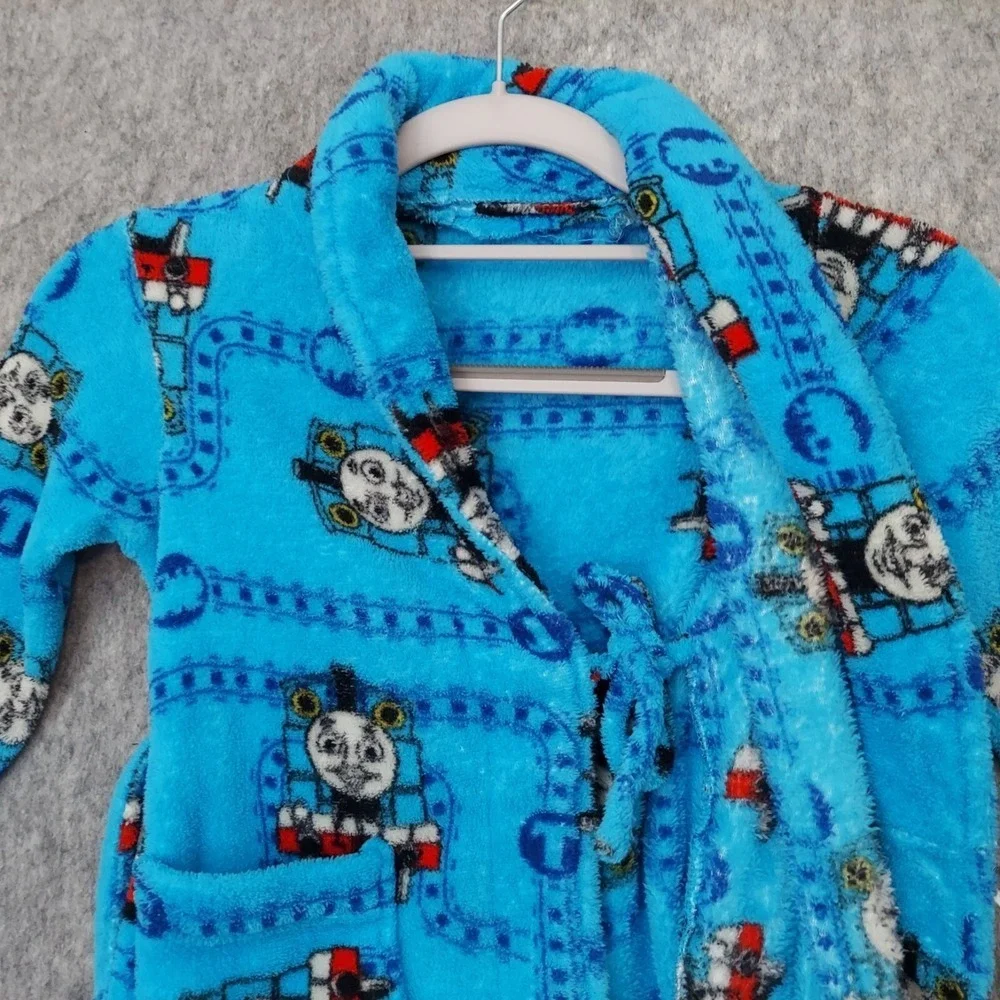Thomas & Friends Boy‎ Robe 2T Toddler Train Fleece Belted Lounge Cartoons